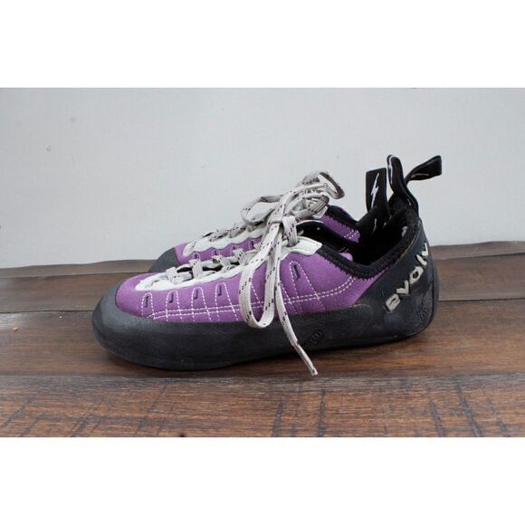 Evolv Women's Purple Elektra Lace Climbing Shoes Size 7T - Picture 6 of 9